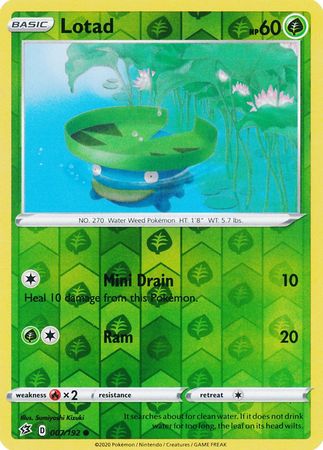 Lotad - 7/192 - Common Reverse Holo