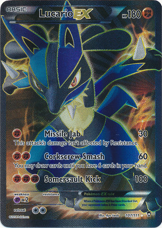 Lucario Ex Full Art - 107/111 - Ultra Rare
