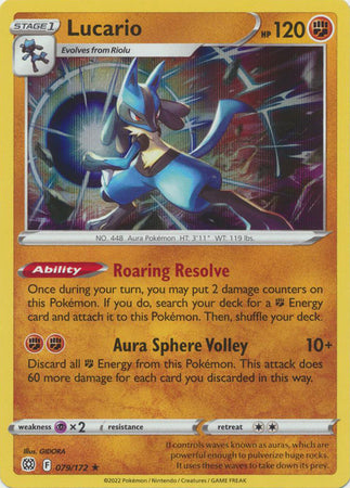 Lucario - 79/172 - Holo Rare
