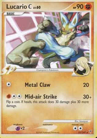 Lucario C - 31/147 - Rare