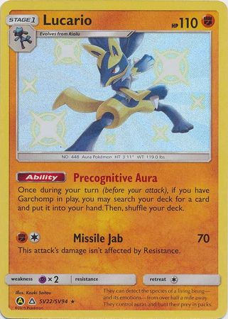 Lucario - SV22/SV94 Shiny Rare
