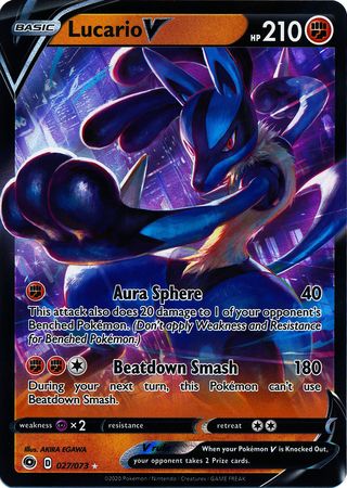 Lucario V - 27/73 - Ultra Rare