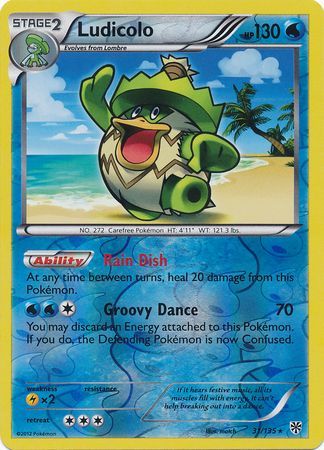 Ludicolo - 31/135 - Rare Reverse Holo