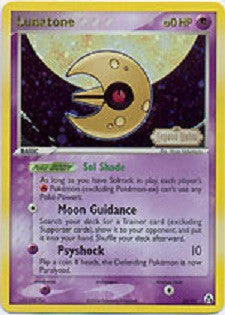 Lunatone - 20/92 - Rare Reverse Holo