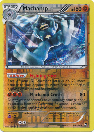 Machamp - 46/111 - Holo Rare Reverse Holo