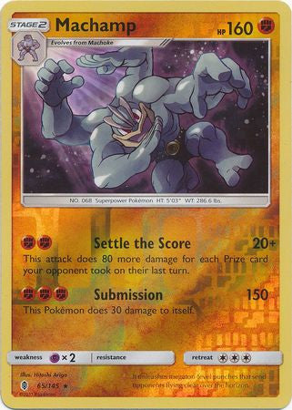 Machamp - 65/145 - Holo Rare Reverse Holo