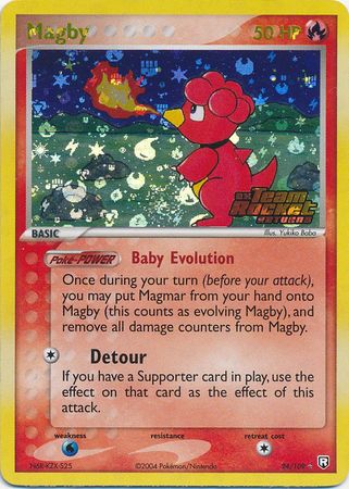 Magby - 24/109 - Rare Reverse Holo