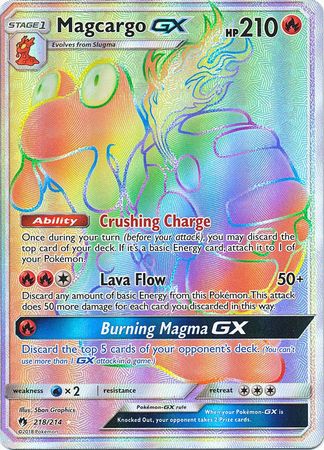 Magcargo GX Hyper Rare - 218/214 - Hyper Rare