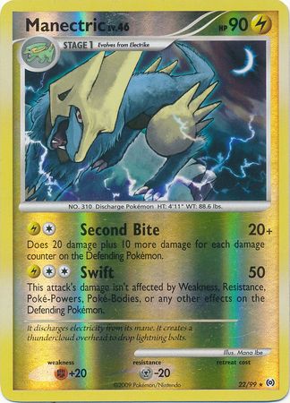 Manectric - 22/99 - Rare Reverse Holo