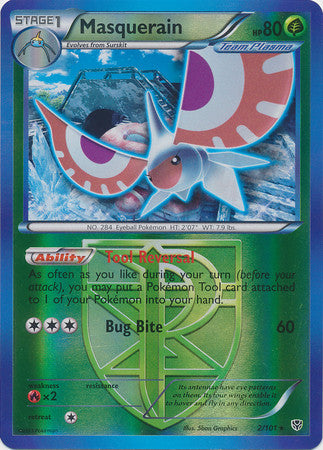 Masquerain - 2/101 - Rare Reverse Holo