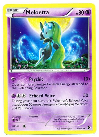 Meloetta - 77/149 - Rare - Non holo Theme Deck