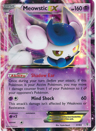 Meowstic Ex - 37/83 - Ultra Rare