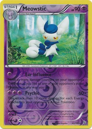 Meowstic - 43/106 - Rare Reverse Holo