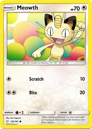 Meowth - 125/181 - Common