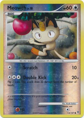 Meowth - 114/147 - Common Reverse Holo