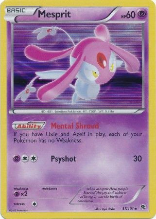 Mesprit - 37/101 - Holo Rare