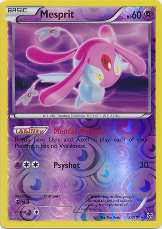 Mesprit - 37/101 - Holo Rare Reverse Holo