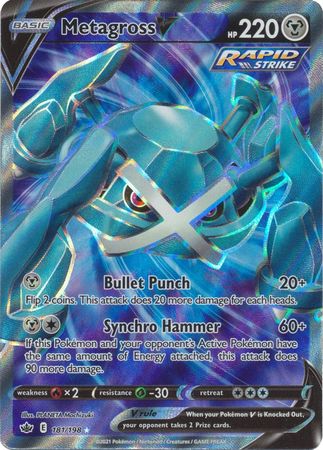 Metagross V Full Art - 181/198 - Ultra Rare