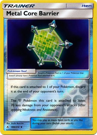 Metal Core Barrier - 180/214 - Uncommon Reverse Holo