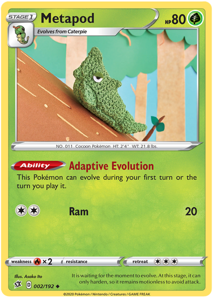 Metapod - 2/192 - Uncommon