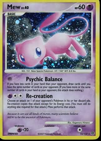 Mew   15/132   Holo Rare