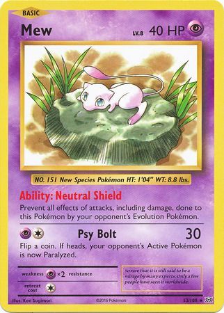 Mew - 53/108 - Rare Non Holo