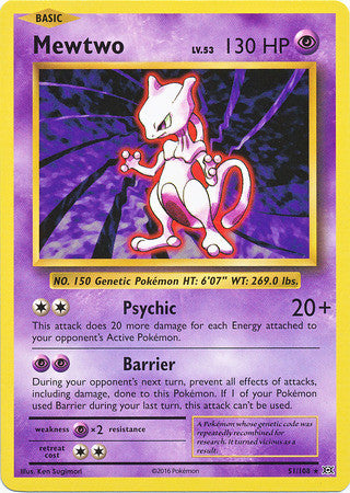 Mewtwo - 51/108 - Rare