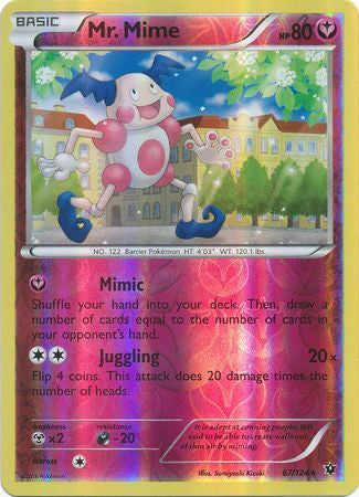 067/124 - Mr. Mime - Rare Reverse Holo