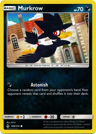 Murkrow - 108/214 - Common Reverse Holo