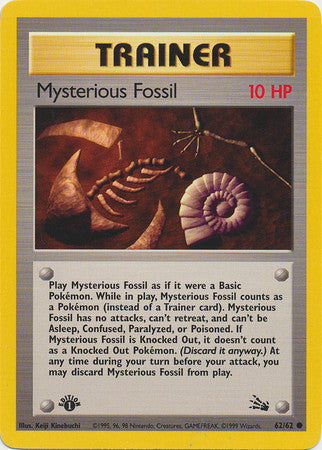 Mysterious Fossil 1st Edition - 62/62 - Common
