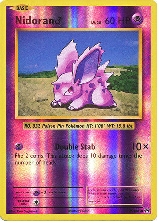 Nidoran - 43/108 - Common Reverse Holo