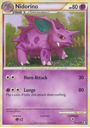 Nidorino - 46/102 - Uncommon