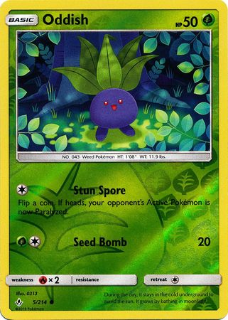 Oddish - 5/214 - Common Reverse Holo