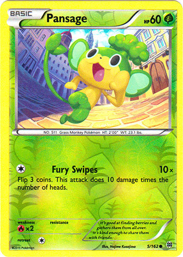 Pansage - 5/162 - Common Reverse Holo