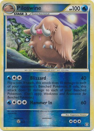 Piloswine - 48/102 - Uncommon Reverse Holo