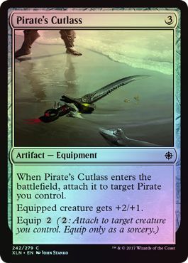 Pirate's Cutlass - 242/279 - Common FOIL