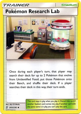 Pokemon Research Lab - 205/236 - Uncommon