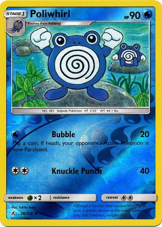 Poliwhirl - 38/214 - Uncommon Reverse Holo