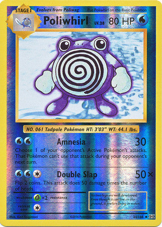 Poliwhirl - 24/108 - Uncommon Reverse Holo
