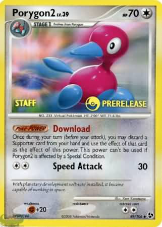 Porygon2 Pre-Release STAFF - 49/106 - Uncommon