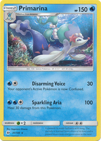 Primarina - 41/149 - Rare