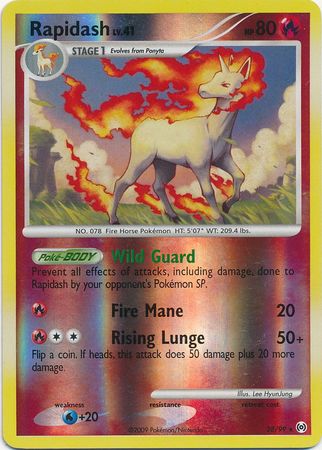 Rapidash - 28/99 - Rare Reverse Holo