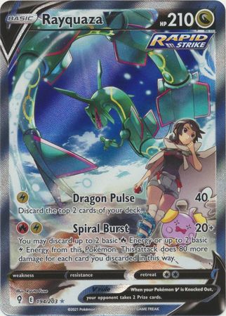 Rayquaza V Full Art - 194/203 - Ultra Rare