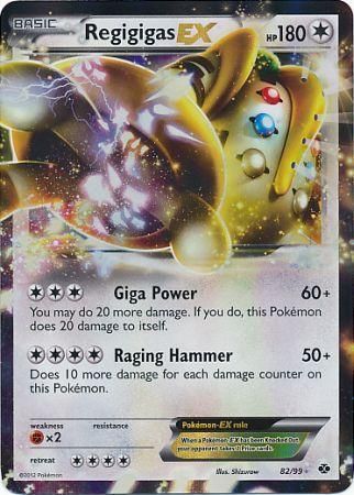 Regigigas Ex - 82/99 - Ultra Rare
