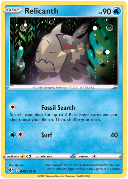 Relicanth - 40/189 - Uncommon