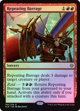Repeating Barrage - 156/279 - Rare FOIL