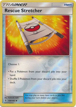 Rescue Stretcher - 130/145 - Uncommon Reverse Holo