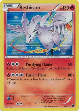 Reshiram - 17/116 - Holo Rare