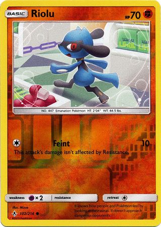 Riolu - 102/214 - Common Reverse Holo
