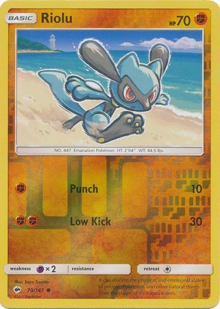 Riolu - 70/147 - Common Reverse Holo